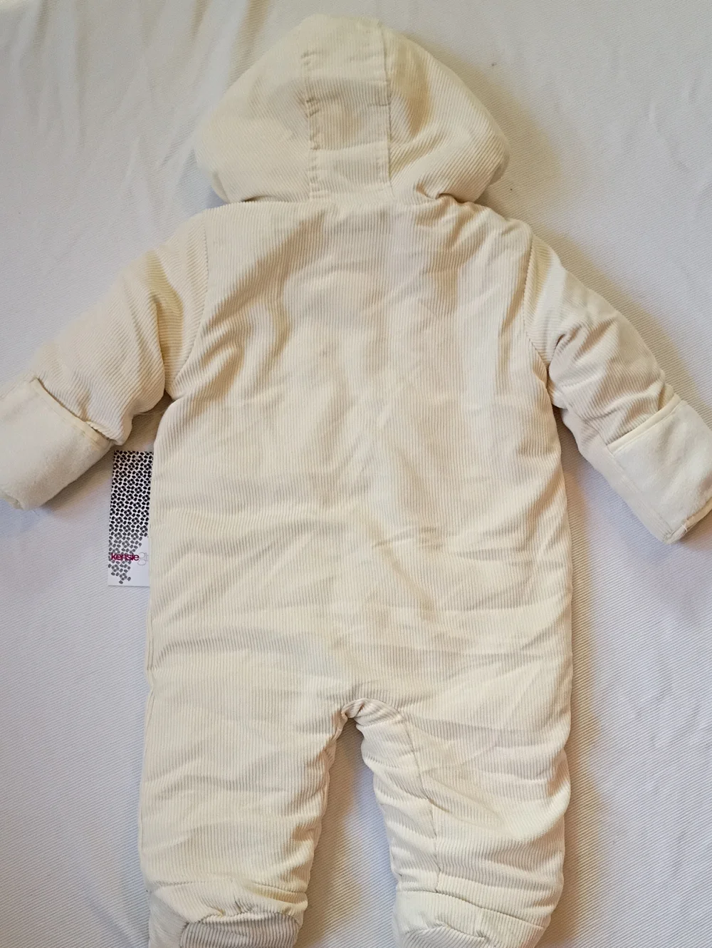 NWT Kenzie Girl Cream Corduroy Snowsuit